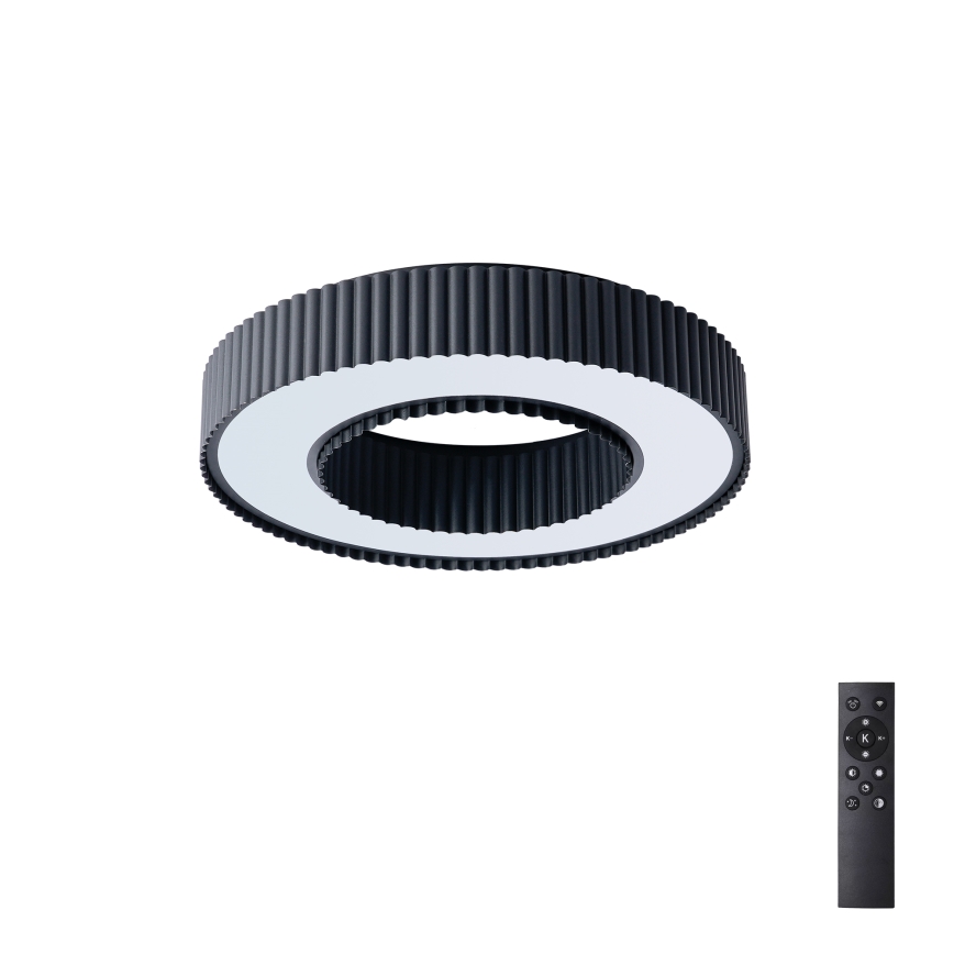 Brilagi - Димируемо таванно LED осветително тяло LUMIX LED/48W/230V 3000-6000K черно диаметър 50 см + дистанционно управление