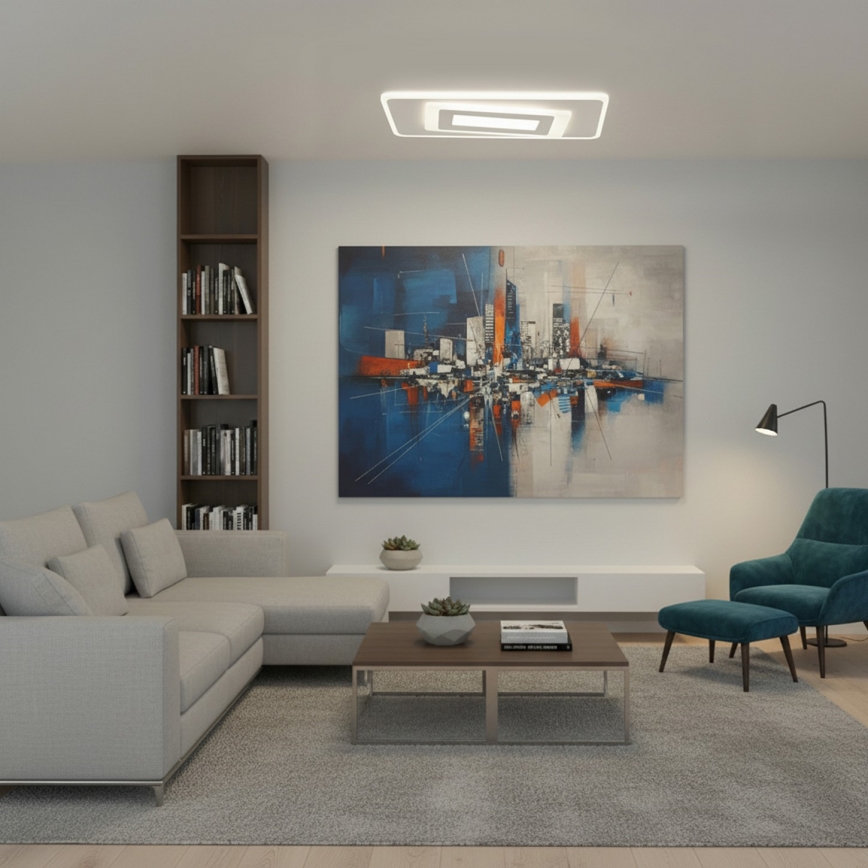 BRILAGI - LED Димируемо таванно осветително тяло MODERN LED/51W/230V 3000-6000K 20x40 cm + дистанционно управление