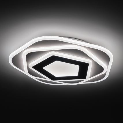 Brilagi - Модерно таванно LED осветително тяло с възможност за димиране, 64W/230V, 3000-6000K, Ø 40 см + дистанционно управление