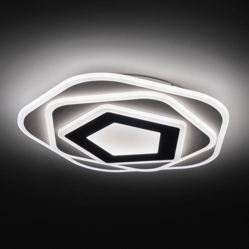 Brilagi - Модерно таванно LED осветително тяло с възможност за димиране, 64W/230V, 3000-6000K, Ø 40 см + дистанционно управление
