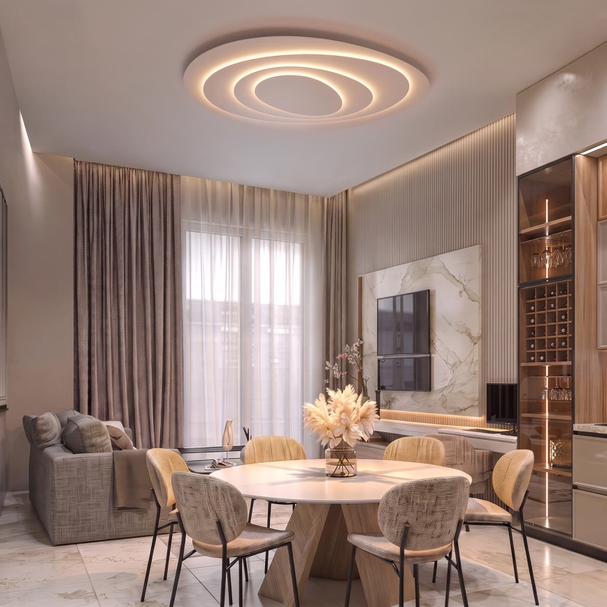 BRILAGI - Димируемо таванно осветително тяло MODERN MAXI LED/105W/230V 3000-6000K 83,5x100 cm + дистанционно управление