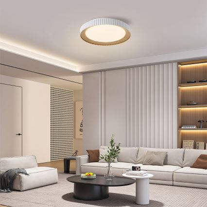 Brilagi - димируемо LED таванно осветително тяло NEXO LED/48W/230V 3000-6000K бяло Ø 43 см + дистанционно управление