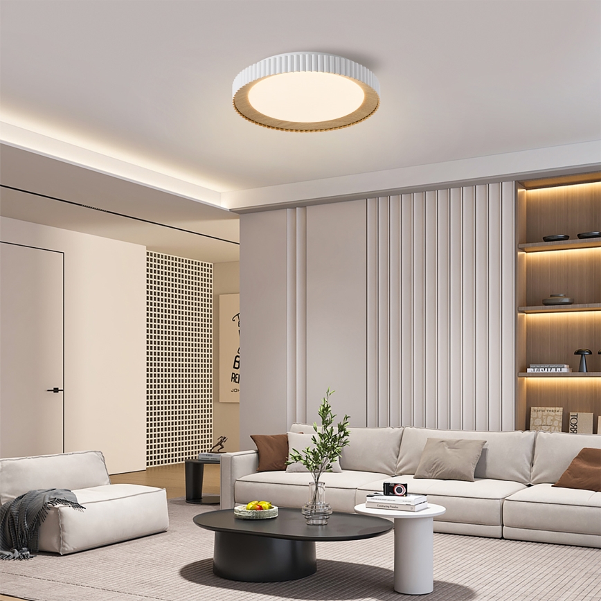 Brilagi - димируемо LED таванно осветително тяло NEXO LED/48W/230V 3000-6000K бяло Ø 43 см + дистанционно управление