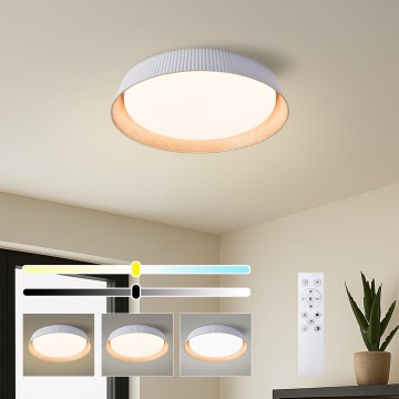Brilagi - LED димируемо таванно осветително тяло ORINO LED/54W/230V 3000-6000K бяло Ø 43 см + дистанционно управление