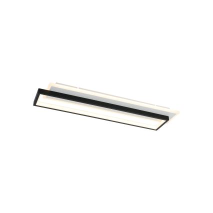 Brilagi - LED димируемо таванно осветително тяло OUTLINE LED/66W/230V 3000-6000K 15x60 см бяло/черно + дистанционно управление