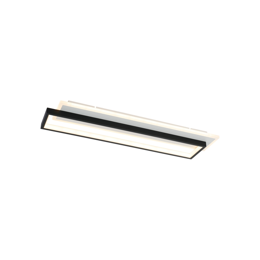 Brilagi - LED димируемо таванно осветително тяло OUTLINE LED/66W/230V 3000-6000K 15x60 см бяло/черно + дистанционно управление