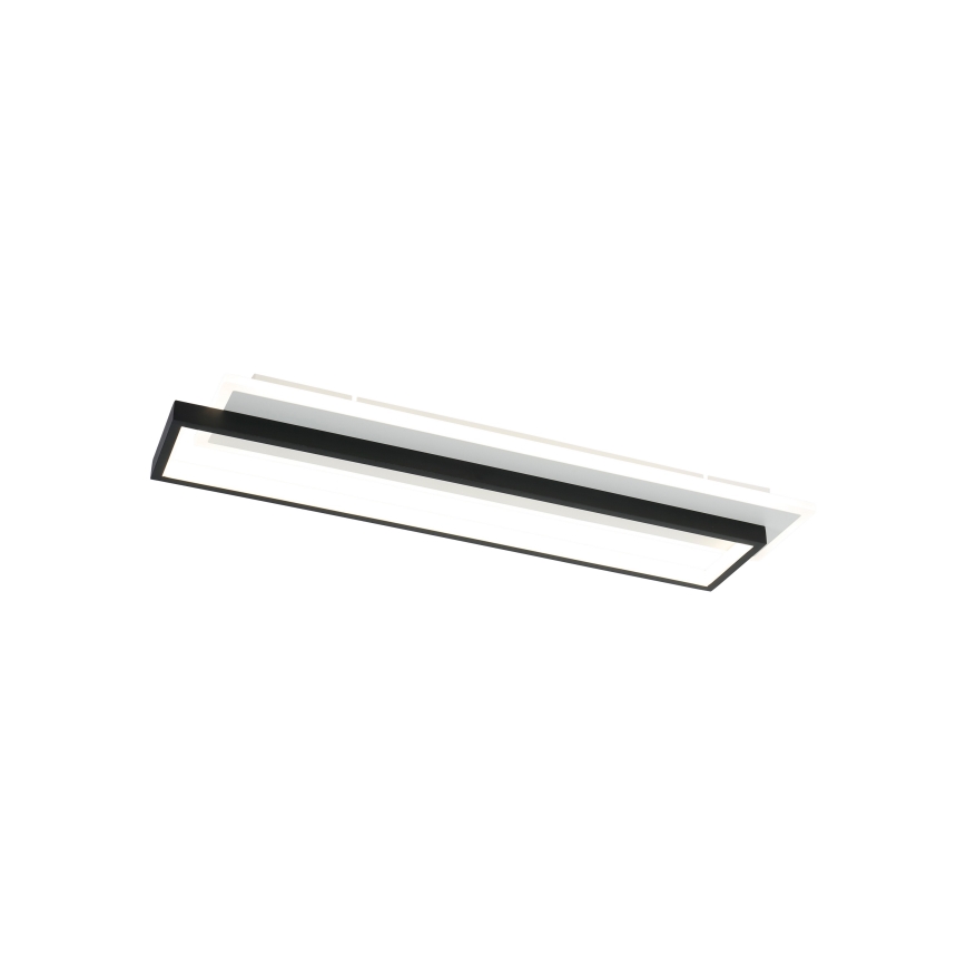 Brilagi - LED димируемо таванно осветително тяло OUTLINE LED/66W/230V 3000-6000K 15x60 см бяло/черно + дистанционно управление