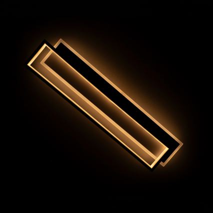 BRILAGI - LED димируемо таванно осветително тяло OUTLINE LED/66W/230V 3000-6000K 15x60 см бяло/черно + дистанционно управление