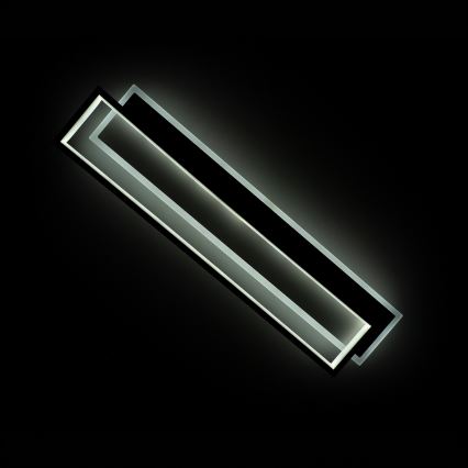 BRILAGI - LED димируемо таванно осветително тяло OUTLINE LED/66W/230V 3000-6000K 15x60 см бяло/черно + дистанционно управление