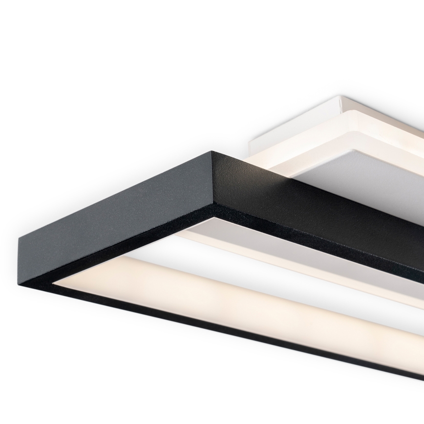 BRILAGI - LED димируемо таванно осветително тяло OUTLINE LED/66W/230V 3000-6000K 15x60 см бяло/черно + дистанционно управление