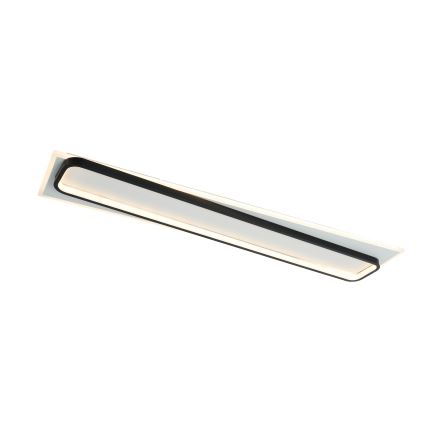 Brilagi - LED димируемо таванно осветително тяло OUTLINE LED/90W/230V 3000-6000K 18x100 см бяло/черно + дистанционно управление