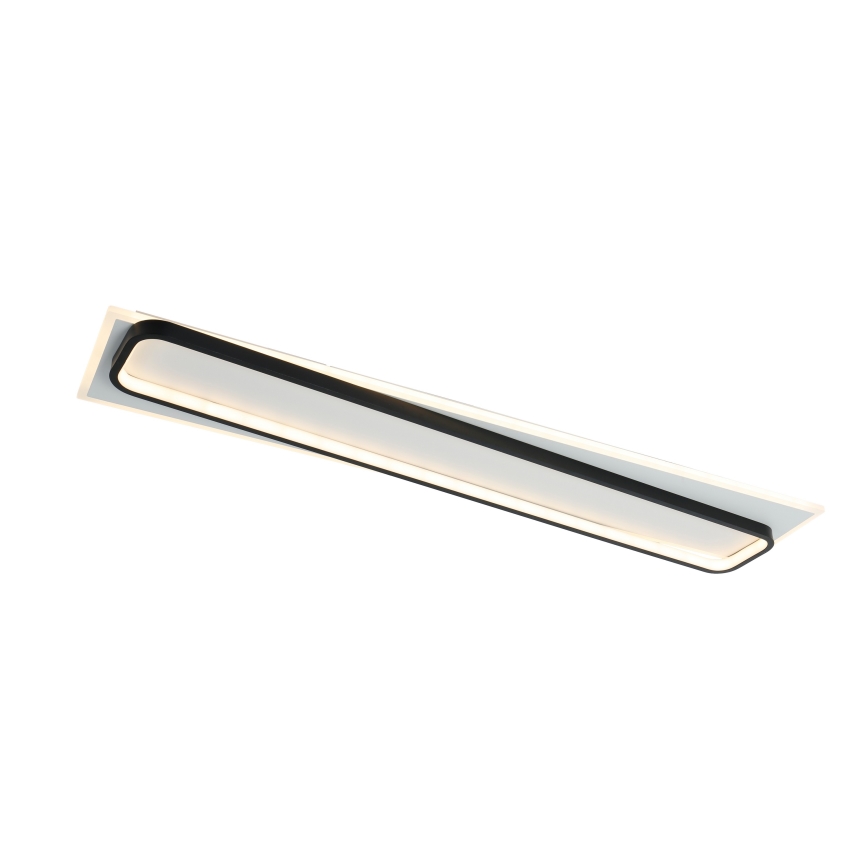 Brilagi - LED димируемо таванно осветително тяло OUTLINE LED/90W/230V 3000-6000K 18x100 см бяло/черно + дистанционно управление