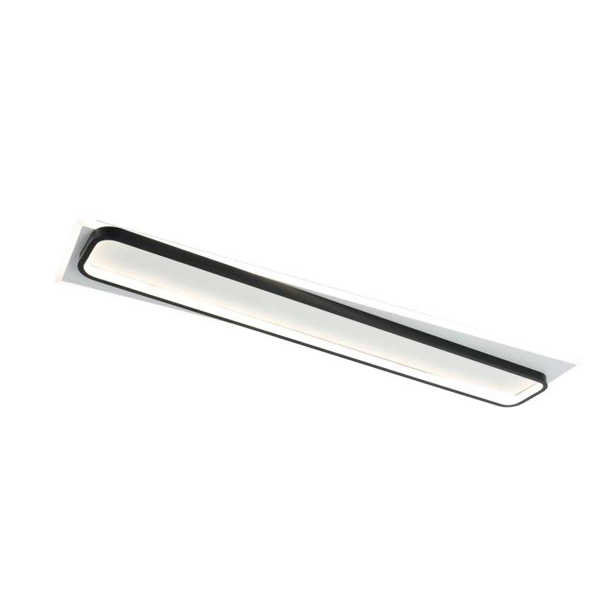 Brilagi - LED димируемо таванно осветително тяло OUTLINE LED/90W/230V 3000-6000K 18x100 см бяло/черно + дистанционно управление