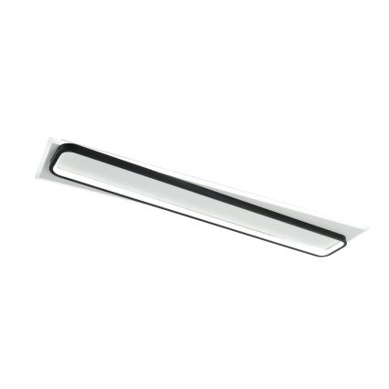 Brilagi - LED димируемо таванно осветително тяло OUTLINE LED/90W/230V 3000-6000K 18x100 см бяло/черно + дистанционно управление