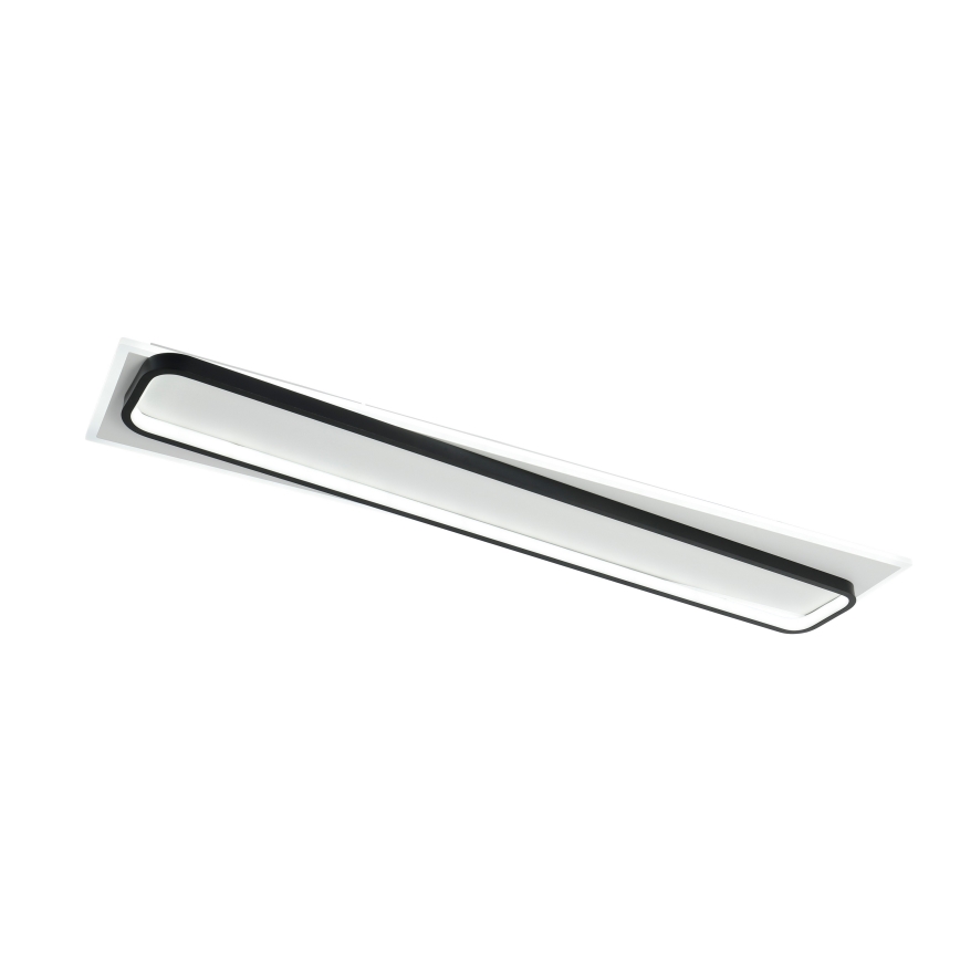 Brilagi - LED димируемо таванно осветително тяло OUTLINE LED/90W/230V 3000-6000K 18x100 см бяло/черно + дистанционно управление