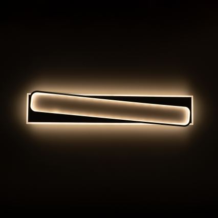 Brilagi - LED димируемо таванно осветително тяло OUTLINE LED/90W/230V 3000-6000K 18x100 см бяло/черно + дистанционно управление