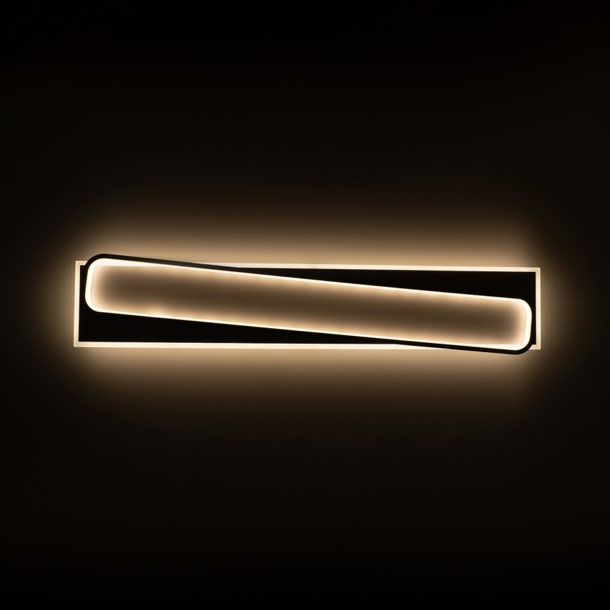 Brilagi - LED димируемо таванно осветително тяло OUTLINE LED/90W/230V 3000-6000K 18x100 см бяло/черно + дистанционно управление