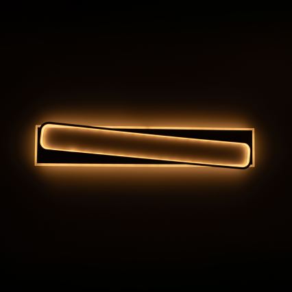 Brilagi - LED димируемо таванно осветително тяло OUTLINE LED/90W/230V 3000-6000K 18x100 см бяло/черно + дистанционно управление