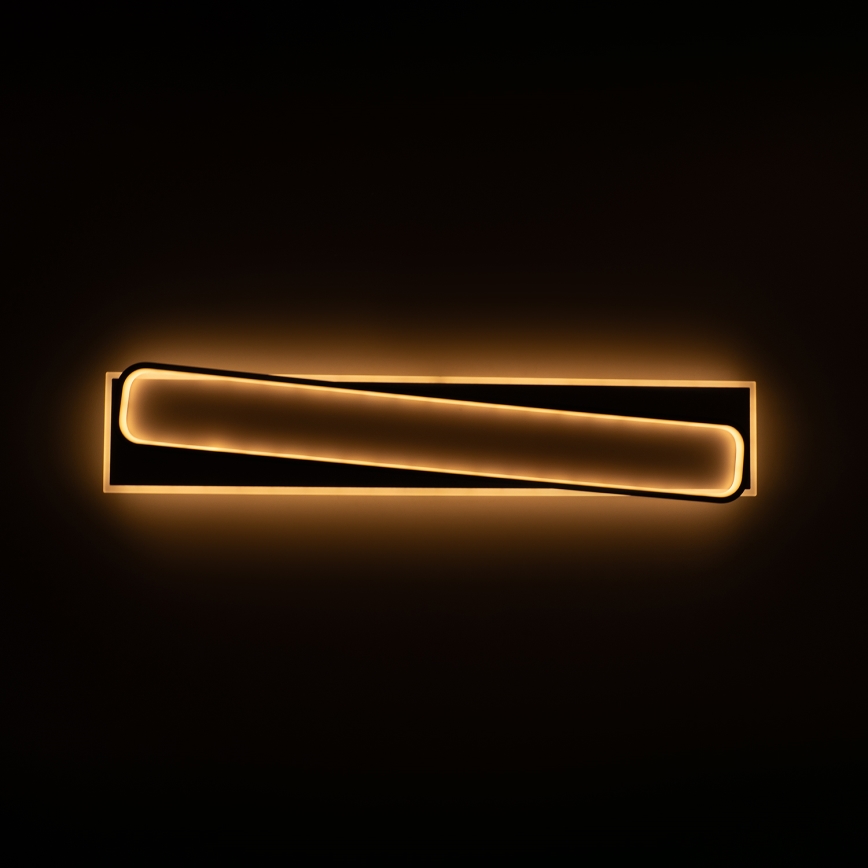 Brilagi - LED димируемо таванно осветително тяло OUTLINE LED/90W/230V 3000-6000K 18x100 см бяло/черно + дистанционно управление