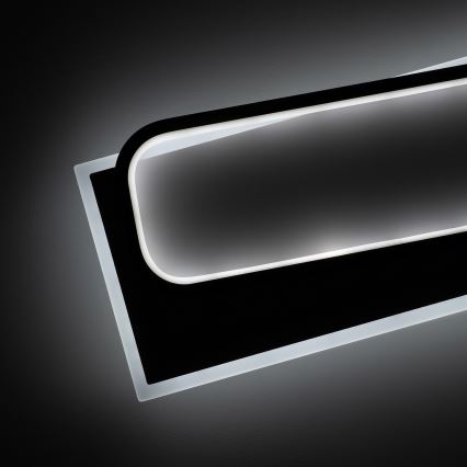 Brilagi - LED димируемо таванно осветително тяло OUTLINE LED/90W/230V 3000-6000K 18x100 см бяло/черно + дистанционно управление