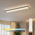 BRILAGI - LED димируемо таванно осветително тяло OUTLINE LED/90W/230V 3000-6000K 18x100 cm бяло/черно + дистанционно управление