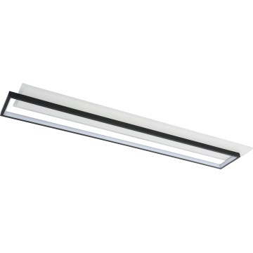 Brilagi - LED димируемо таванно осветително тяло OUTLINE LED/90W/230V 3000-6000K 18x100 cm бяло/черно + дистанционно управление
