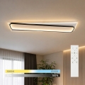 BRILAGI - LED димируемо таванно осветително тяло OUTLINE LED/90W/230V 3000-6000K 18x100 см бяло/черно + дистанционно управление