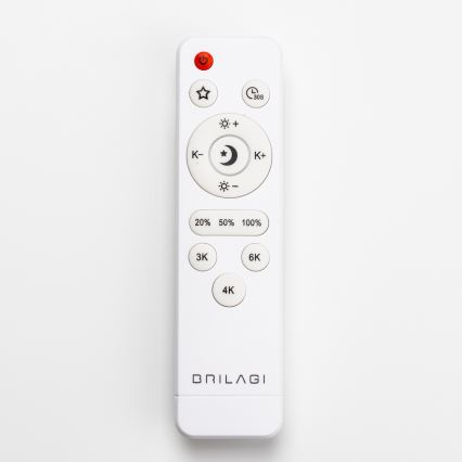 Brilagi - Димируемо таванно LED осветително тяло PINE LED/24W/230V, дървено, Ø 42 cm, 3000-6500K + дистанционно управление