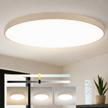 Brilagi - LED димируемо таванно осветително тяло POOL SMART LED/180W/230V 3000-6000K 120 cm бежово Wi-Fi Tuya + дистанционно управление