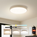 Brilagi - LED димируемо таванно осветително тяло POOL SMART LED/48W/230V 3000-6000K Ø 40 см Wi-Fi Tuya бежово + дистанционно управление