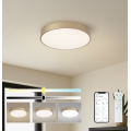 Brilagi - LED димируемо таванно осветително тяло POOL SMART LED/48W/230V 3000-6000K Ø 40 см Wi‑Fi Tuya златисто + дистанционно управление