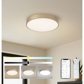 Brilagi - LED димируемо таванно осветително тяло POOL SMART LED/48W/230V 3000-6000K Ø 40 см Wi‑Fi Tuya златисто + дистанционно управление