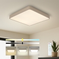 Brilagi - LED димируемо таванно осветително тяло POOL SQUARE LED/36W/230V 3000-6000K 40x40 cm бежово + дистанционно управление