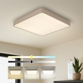 Brilagi - LED димируемо таванно осветително тяло POOL SQUARE LED/48W/230V 3000-6000K 50x50 cm бежово + дистанционно управление