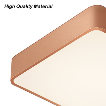 BRILAGI - LED димируема таванна лампа POOL SQUARE LED/48W/230V 3000-6000K 50x50 cm бронзова + дистанционно управление