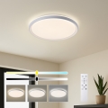 Brilagi - LED Димируемо таванно осветително тяло RIVO LED/72W/230V 3000-6000K бяло, диаметър 50 см + дистанционно управление