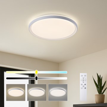 Brilagi - LED Димируемо таванно осветително тяло RIVO LED/72W/230V 3000-6000K бяло, диаметър 50 см + дистанционно управление