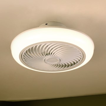 Brilagi - LED Димируемо таванно осветително тяло с вентилатор LED/30W/230V 3000-6500K бяло + дистанционно