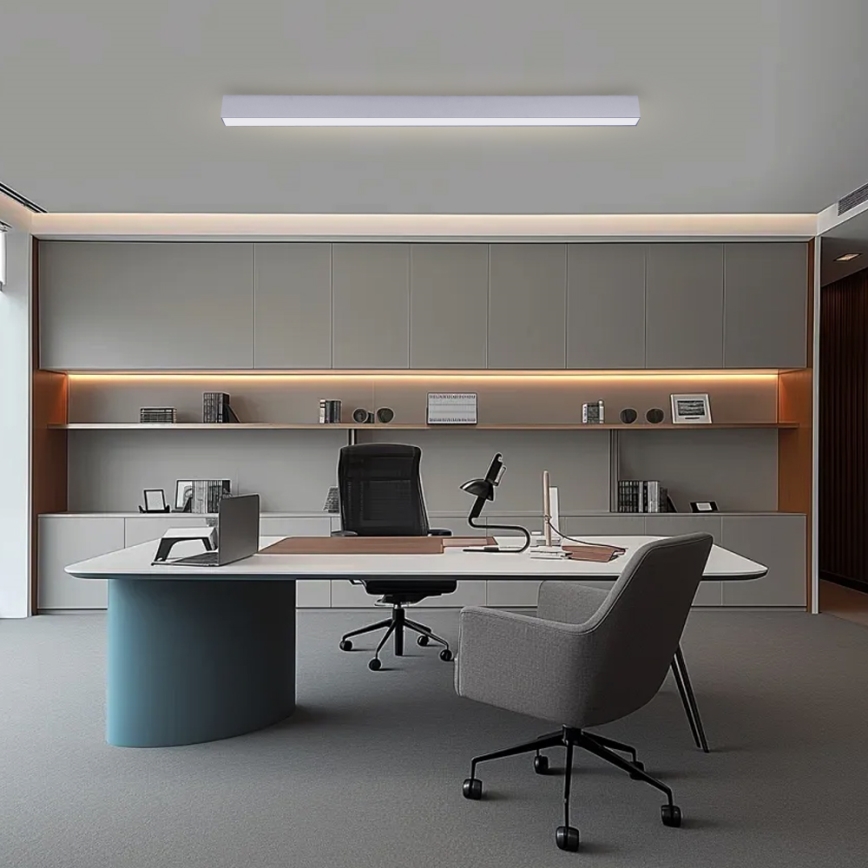 Brilagi - Димируема LED таванна лампа SLEEKLINE SMART LED/40W/230V 3000-6000K Wi-Fi Tuya сребриста + дистанционно управление