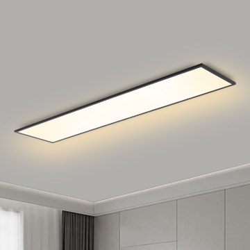 Brilagi - LED димируемо таванно осветително тяло SLIMFRAME LED/58W/230V 120x30 cm 3000-6000K черно + дистанционно управление