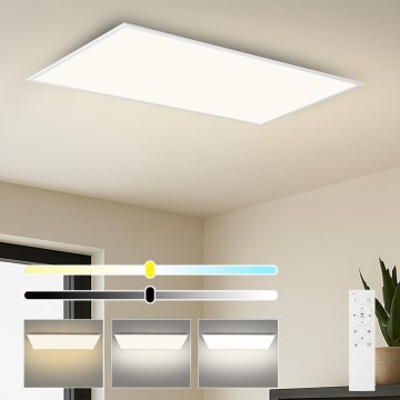 Brilagi - LED димируемо таванно осветително тяло SLIMFRAME LED/80W/230V 120x60 cm 3000-6000K бяло + дистанционно управление