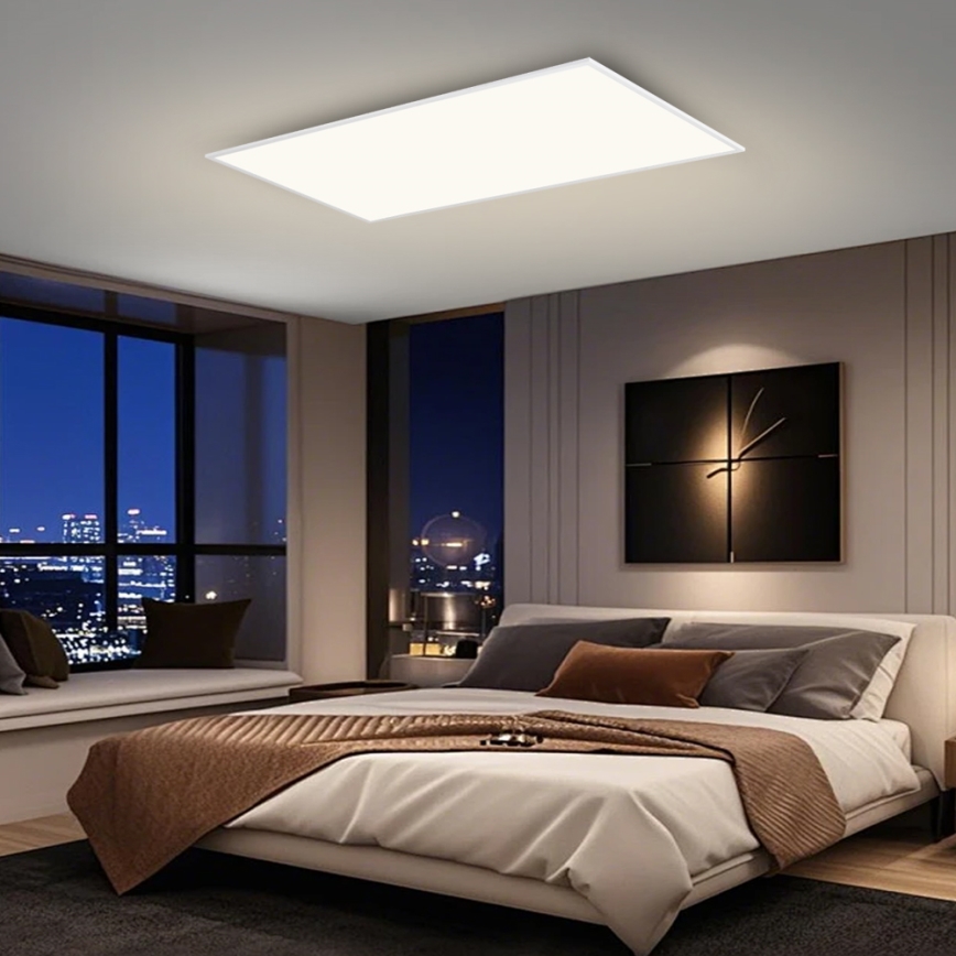 Brilagi - димируемо LED таванно осветително тяло SLIMFRAME LED/80W/230V 120x60 cm 3000-6000K бяло + дистанционно управление