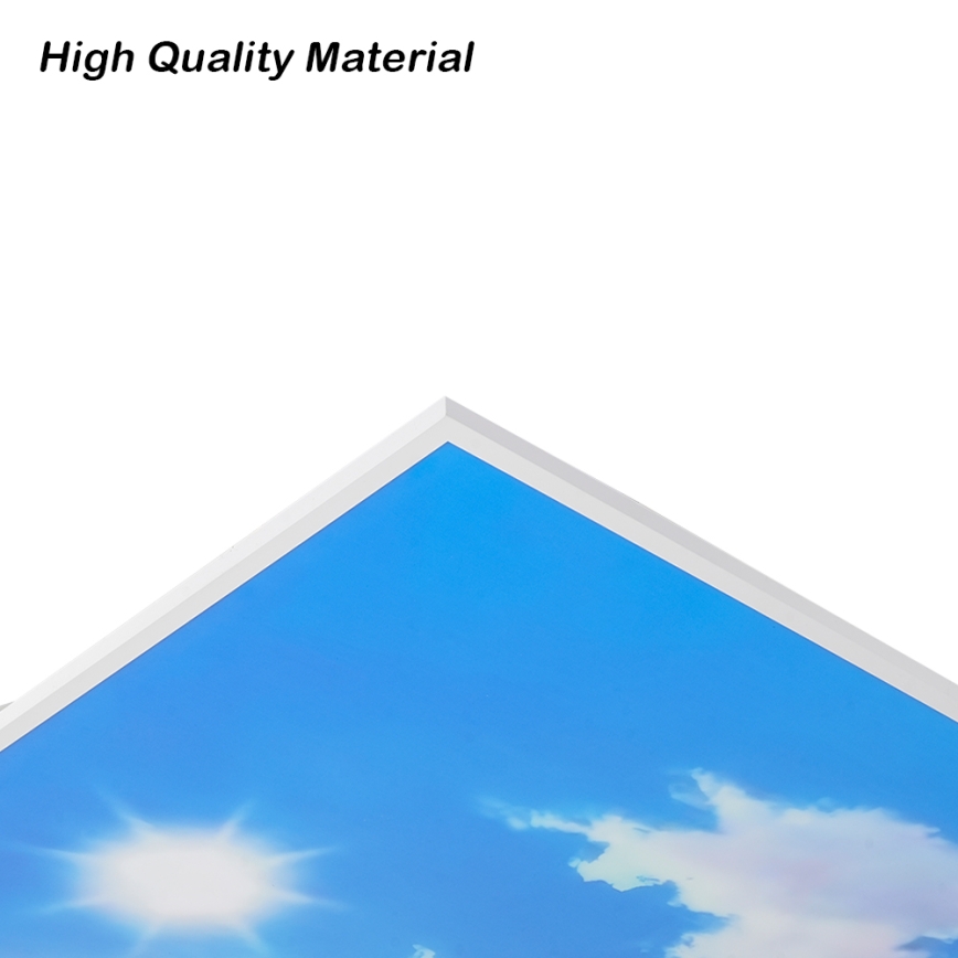 Brilagi - LED таванно осветително тяло с регулируема яркост SLIMFRAME SKY LED/80W/230V 120x60 cm 3000-6000K сребрист/син + дистанционно управление