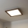 Brilagi - LED димируемо таванно осветително тяло SLIMFRAME WOOD LED/36W/230V 49,5x49,5 cm 3000-6000K тъмно кафяво + дистанционно управление