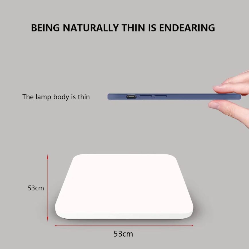 Brilagi - димируем таванен LED плафон SMART LED/36W/230V 53x53 cm 2700-6500K Wi-Fi Tuya + дистанционно управление