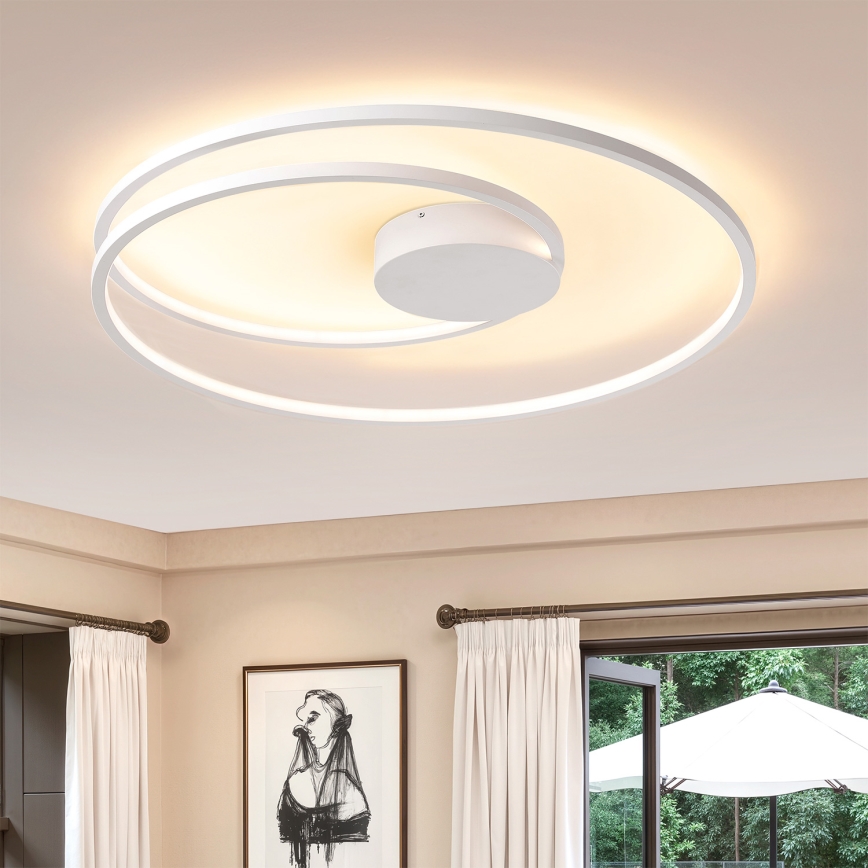 Brilagi - LED димируемо таванно осветително тяло TWISTER LED/105W/230V 3000-6000K Ø 100 cm бяло + дистанционно управление