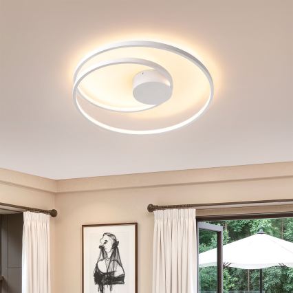 Brilagi - LED таванно осветително тяло с възможност за димиране TWISTER LED/48W/230V 3000-6000K диаметър 50 см бяло + дистанционно управление