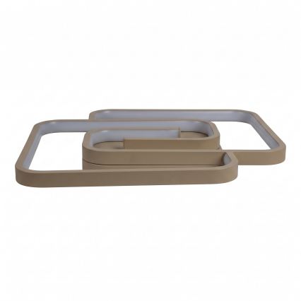 BRILAGI - Димируемо LED таванно осветително тяло VELO LED/64W/230V 3000-6500K 48x48 cm бежово + дистанционно управление