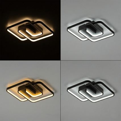 Brilagi - димируемо LED таванно осветително тяло VELO LED/64W/230V 3000-6500K 48 x 48 см с дистанционно управление