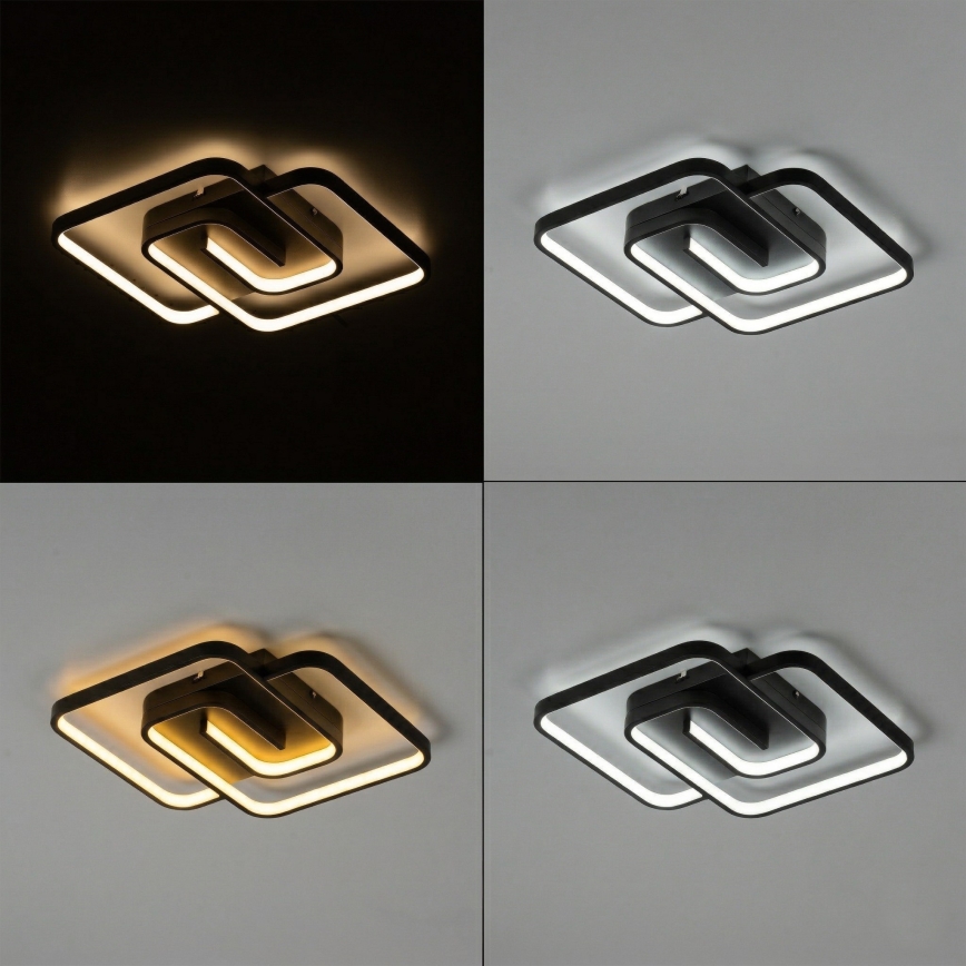 Brilagi - димируемо LED таванно осветително тяло VELO LED/64W/230V 3000-6500K 48 x 48 см с дистанционно управление